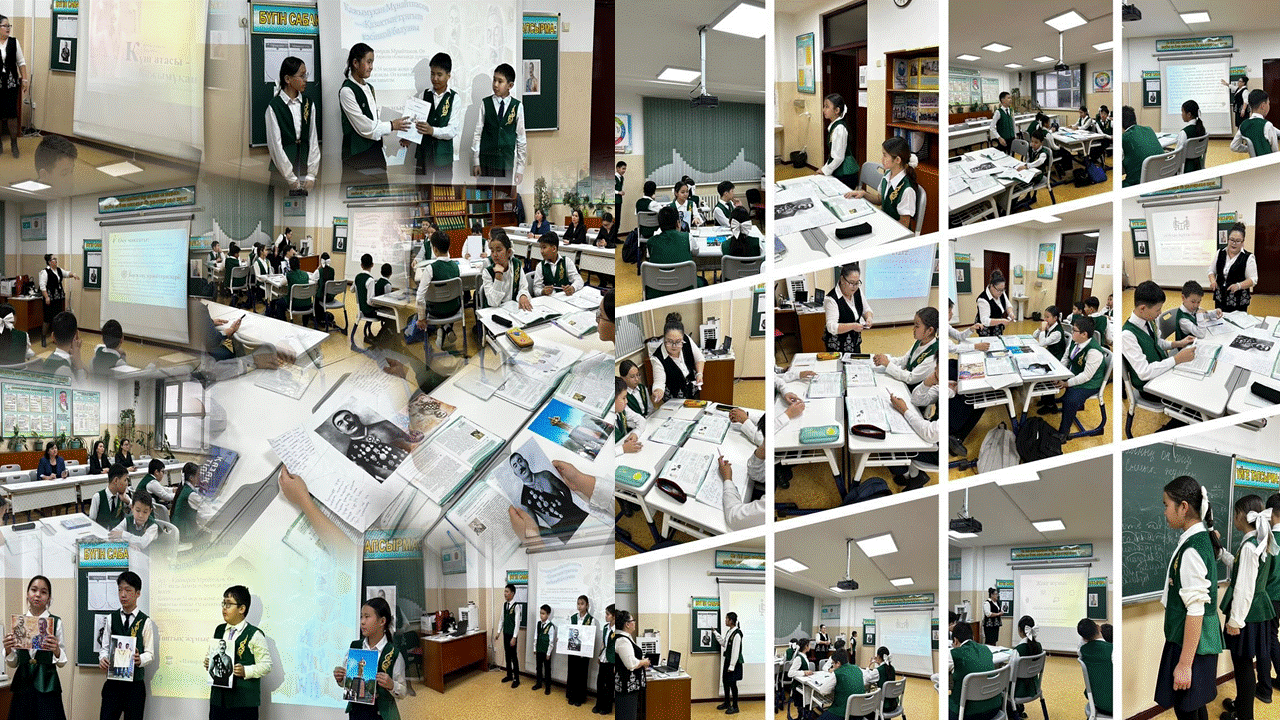 “Күш атасы - Қажымұқан. Ырықсыз етіс” тақырыбында ашық сабақ